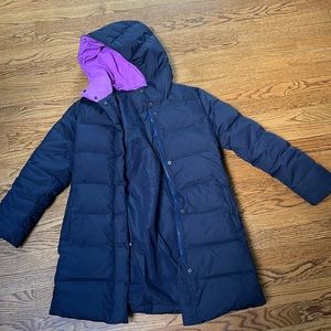 Girls size 12 Crewcuts long down coat